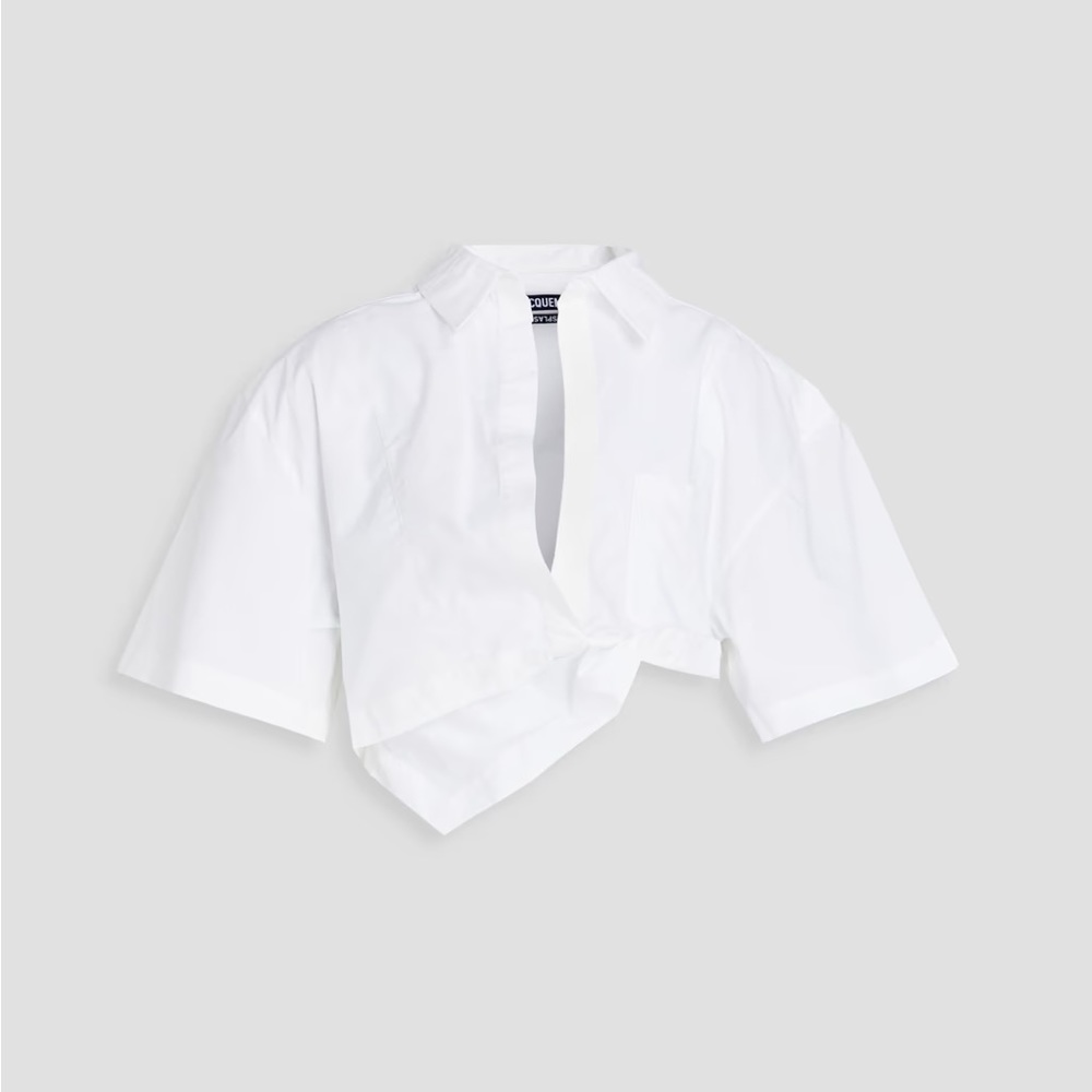 Jacquemus Cropped Poplin Shirt